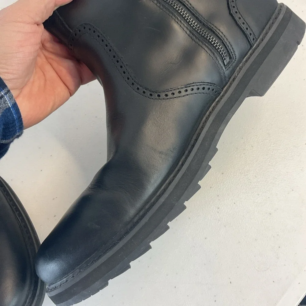 Timberland‎ Squall Canyon WP Chelsea Zip Boots Men's 11.5 Black Leather A297A